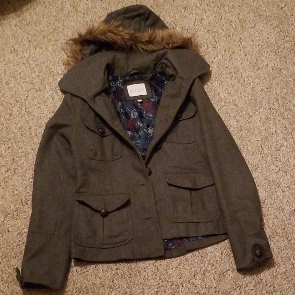 Gray coat